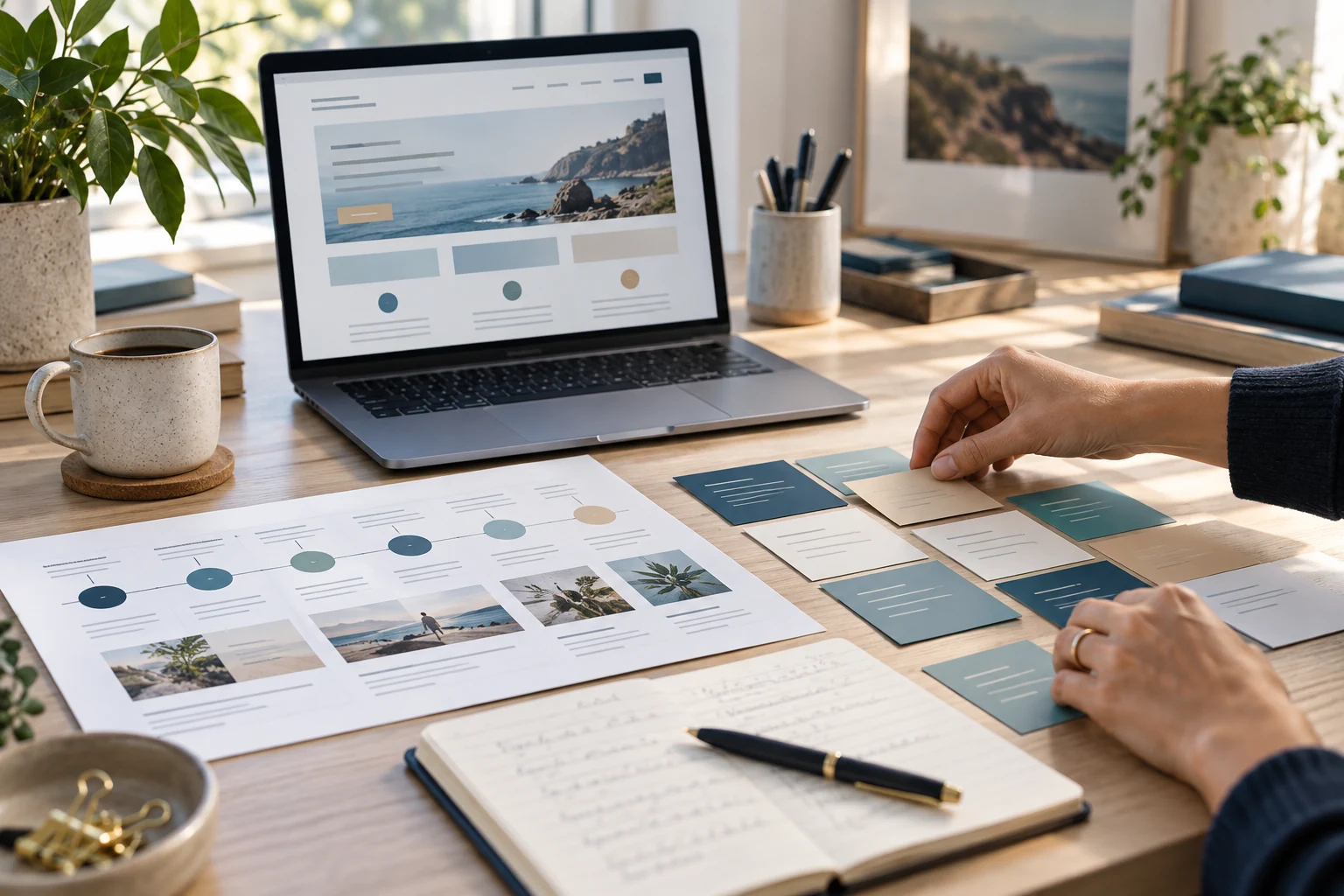 Website planning workspace